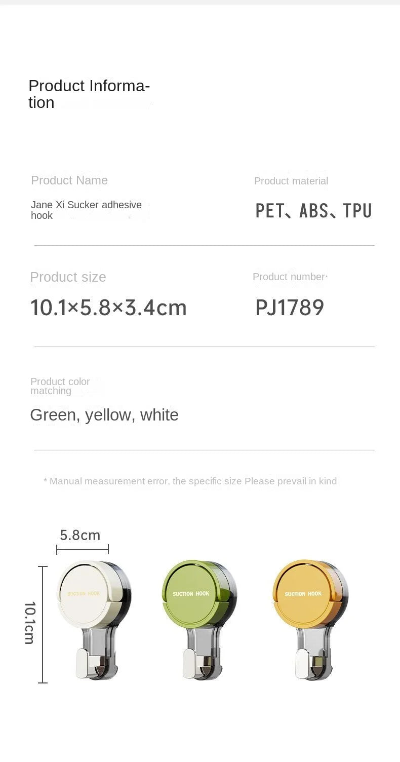 Ganchos de Sução Premium Sem Perfuração