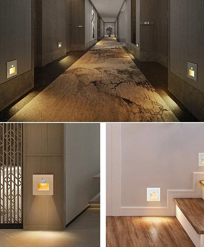 Luminária de Parede com Sensor de Movimento