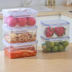 Caixa Hermética Retangular Transparente para Geladeira