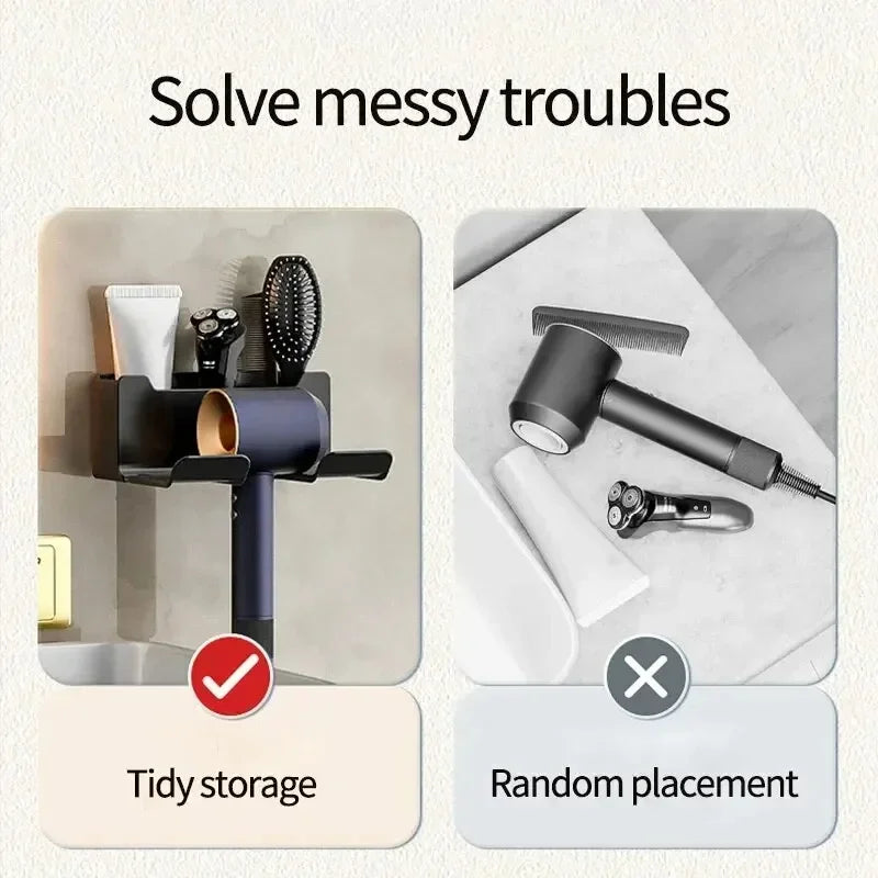 Suporte Fix Hair – Organizador de Secador de Parede