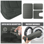 Tapete de Banheiro com Espuma Memory Foam Antiderrapante