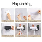 Suporte Fix Hair – Organizador de Secador de Parede