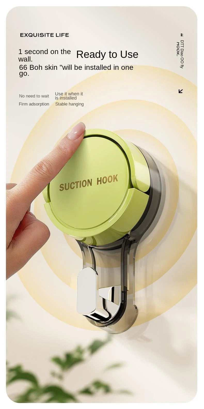 Ganchos de Sução Premium Sem Perfuração