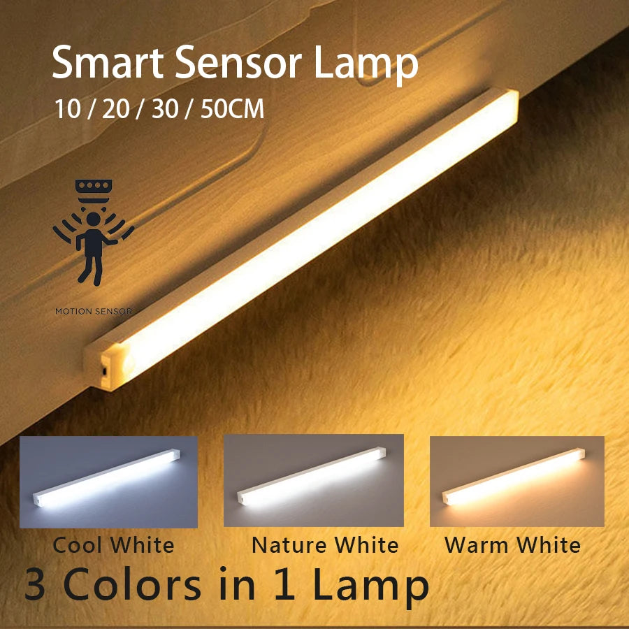 Luminária SensorLight Pro – Barra LED Sem Fio com Sensor de Movimento